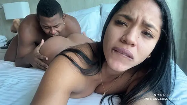 Amateur couple shares intense intimate moments with roommate