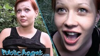 Czech cutie's fiery locks hide her sick skills for swallowing a massive cumshot