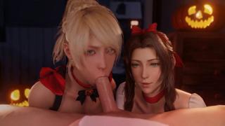 Two sizzling cuties sucking cock🌭, and facial fucking with cum drippings