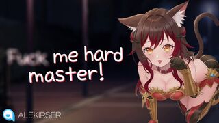 Your desperate little kitty's overheated vulva lusts for raunchy whoremastering.