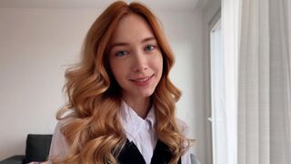 Dirty Secretary Gets Paid in Cum on Pussy✌ Surprise
