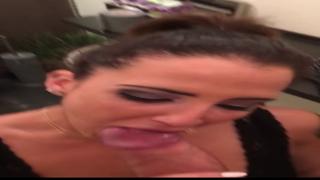 I get off on her entire shaft getting throat-fucked, Chris diamond & Medusa's nasty blowjobs