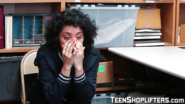 Hot ebony beauty Maya Morena gets caught shoplifting and gets fucked