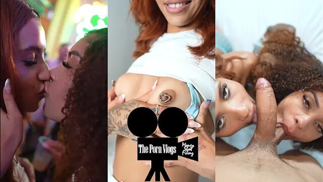 Hot couple picks up 18 year old Latina for double blowjob