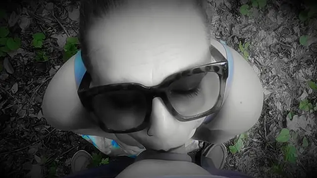 Wild passion in the woods