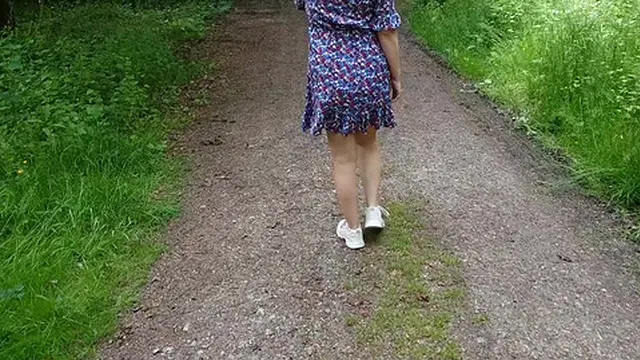 I urinate and perform a quick tug in a public area before being caught POV