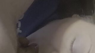 After party wife wakes up with my dick in her mouth!