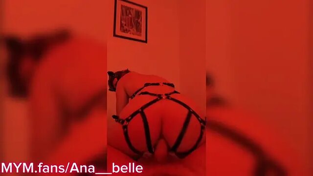 Real couple's homemade anal action in French