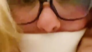 SHY NERDY COLLEGE GIRL FILMING HERSELF WHILE BBC STRETCHING HER TIGHT PUSSY AND ASSHOLE