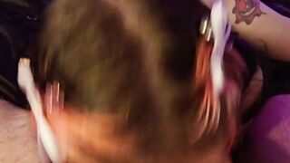 Tattooed Goth GF Gives You A Blowjob  POV