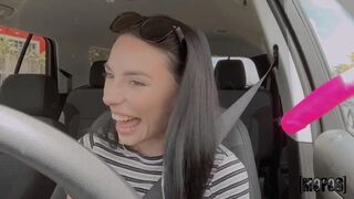 Gianna Ivy Finds The Perfect Spot For Some Naughty Fun In Her Car