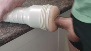 Long cock going deep all the way - FleshLight