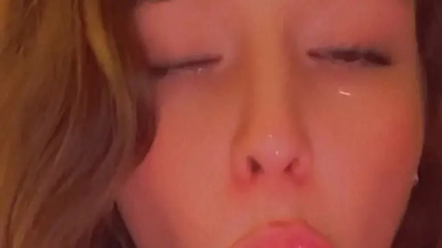 Deliciously teasing your cock🍆 with my mouth &mdash;  slow and intense