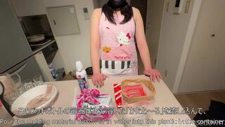 チンコの型を取ってチンコチョコを作り自分のコピーチンコと3Pしてみた！