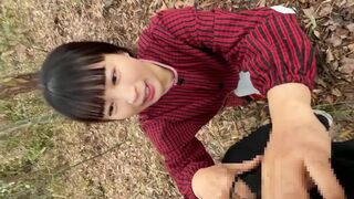 農家の巨乳黒髪人妻が野外で — ファンクラブ会員にフェラ｜日本人 — 素人 — 個撮 — POV