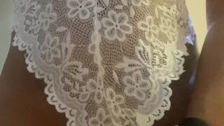 Desperately humping table corner and riding dildo until I cum