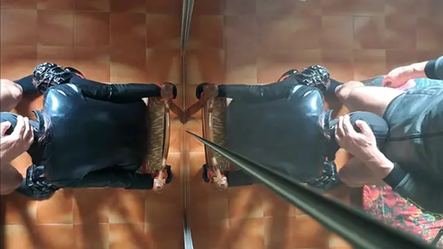 Milf chairtied &mdash;  throatfucked with ring gag and throatpie