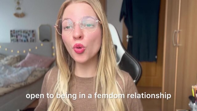 Blonde domme takes control in POV femdom scene