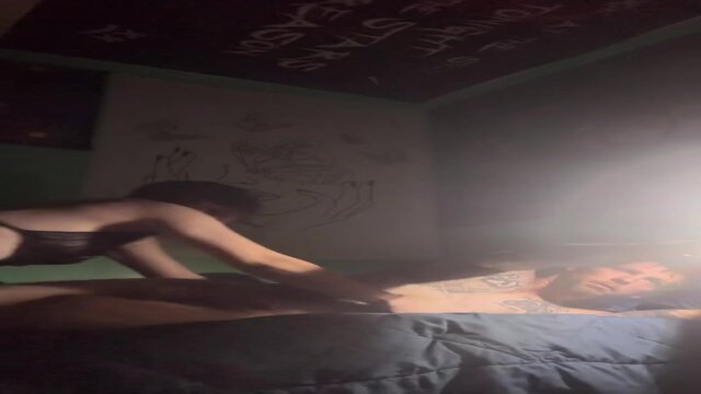 Amateur GF gives a turned on BJ to her man while he jerks off on her face 