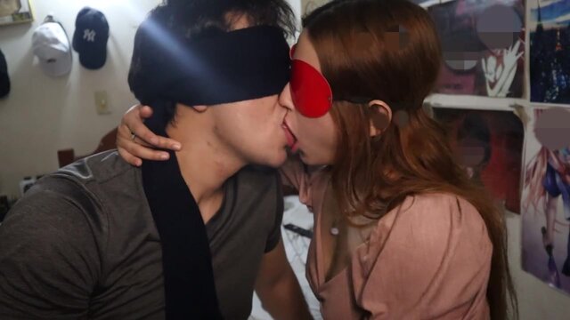 Beautiful stepmom and stepdaughters indulge in randy lesbian kissing