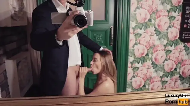 Cute Amateur GF Swallows Cum in Public Restroom