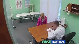FakeHospital horny doctor gives sexy slim blonde multiple orgasms
