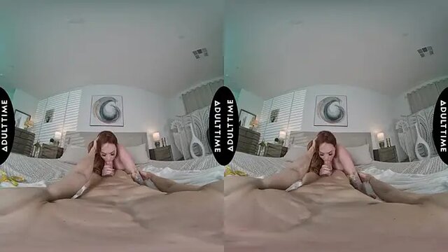 Hot redhead MILF takes POV doggystyle and titty fuck