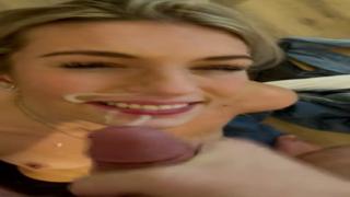 College cutie gets raw creampie, sloppy face-fucked, and cum-loads her gorgeous face after frat party debauchery!!