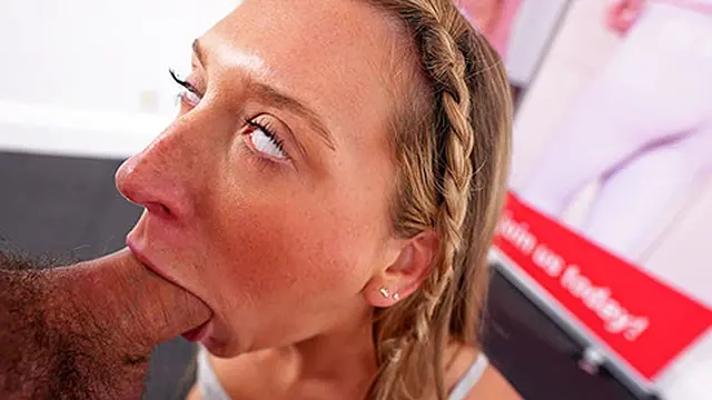 POV Second Cast of Tan Slim American Teen Eyeing Fitness Model Career