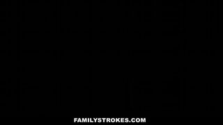 Blowjob Beauty Bribery: Busty Stepsister Swallows Jolly Giant Cock🌭 on Christmas Eve