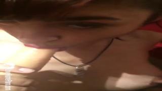 Blowjob beauty stepsister begs brother watch her XXX solo freak show