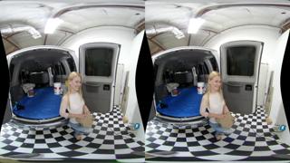 Quiver-inducing VR milf Kennedy Kressler gets face-fucked by a sweaty horn dog