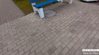 Outdoor blowjob with a new stranger by the supermarket, then shower🚿