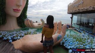 Thotti Thai tart serves her Thai BF's horny🥵 hunger with a Bangkok bombshell blowbait