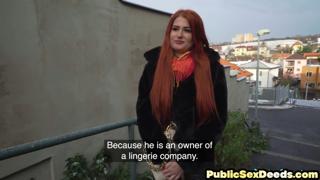 Redhead Euro Slut's Brutal Doggy Style Futa POV Fuck